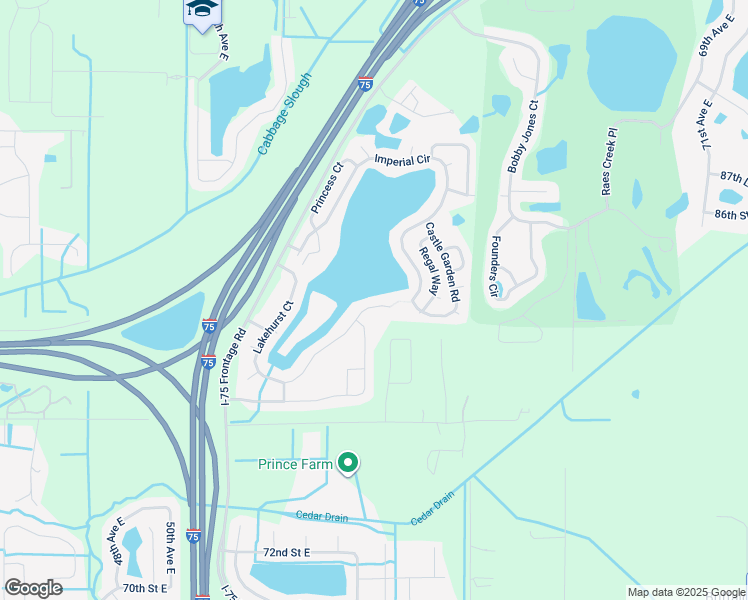 map of restaurants, bars, coffee shops, grocery stores, and more near 5426 Lakehurst Court in Palmetto
