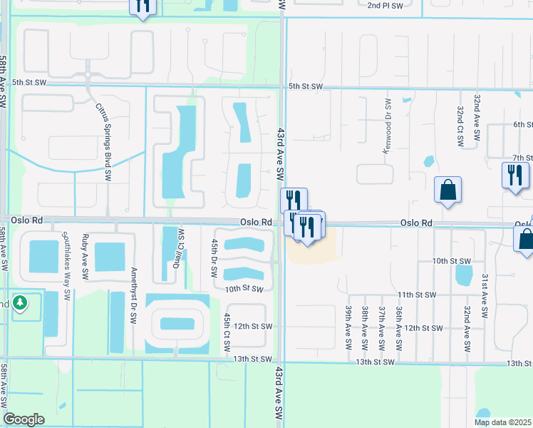 map of restaurants, bars, coffee shops, grocery stores, and more near 4431 8th Street Southwest in Vero Beach