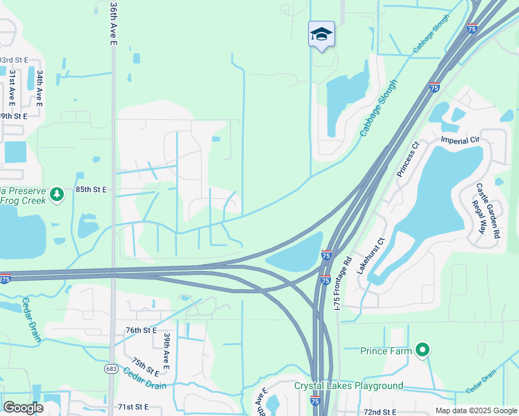map of restaurants, bars, coffee shops, grocery stores, and more near 4610 Cecil Burnette Road in Palmetto