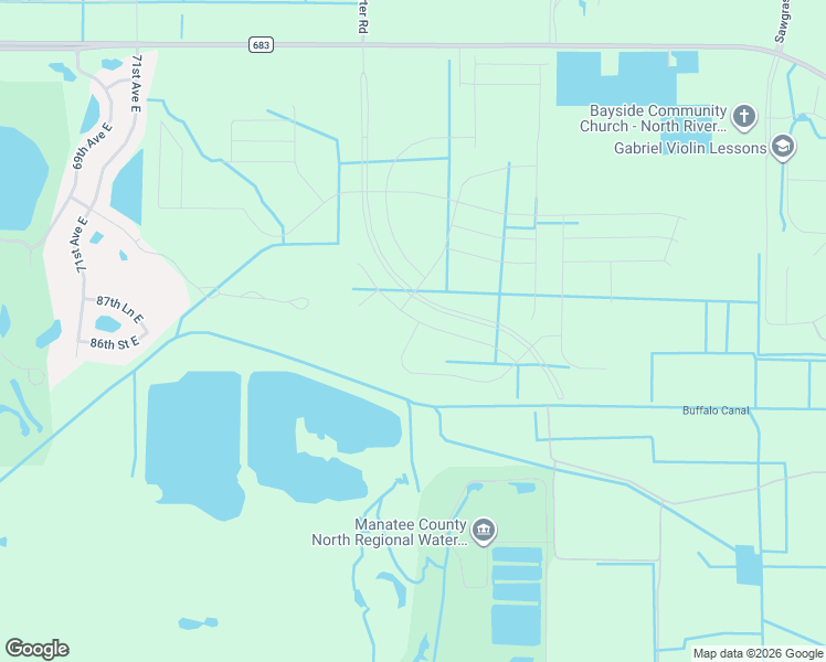 map of restaurants, bars, coffee shops, grocery stores, and more near 7705 91st Street East in Palmetto