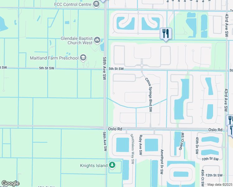 map of restaurants, bars, coffee shops, grocery stores, and more near 525 South Valencia Circle Southwest in Vero Beach