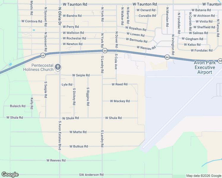 map of restaurants, bars, coffee shops, grocery stores, and more near 2237 West Reed Road in Avon Park
