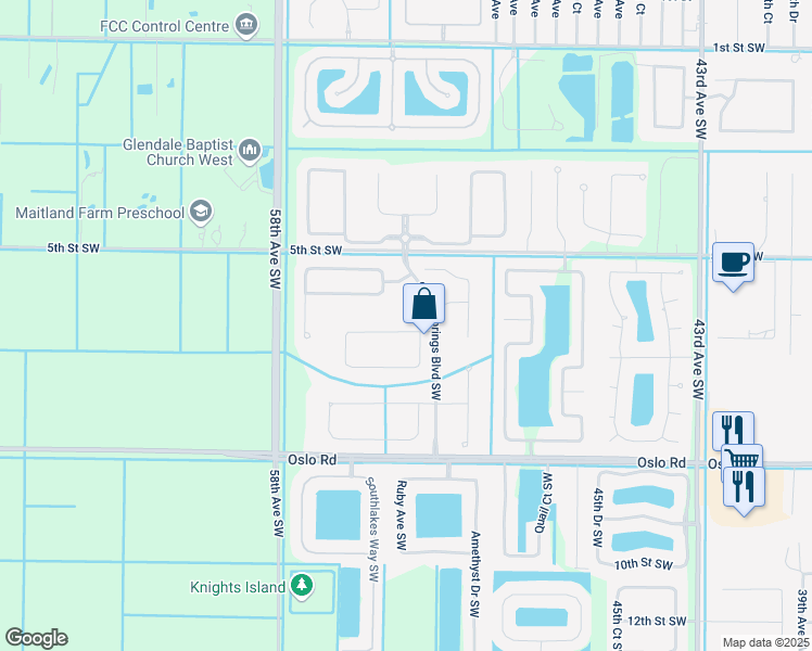 map of restaurants, bars, coffee shops, grocery stores, and more near 565 Citrus Springs Boulevard Southwest in Vero Beach