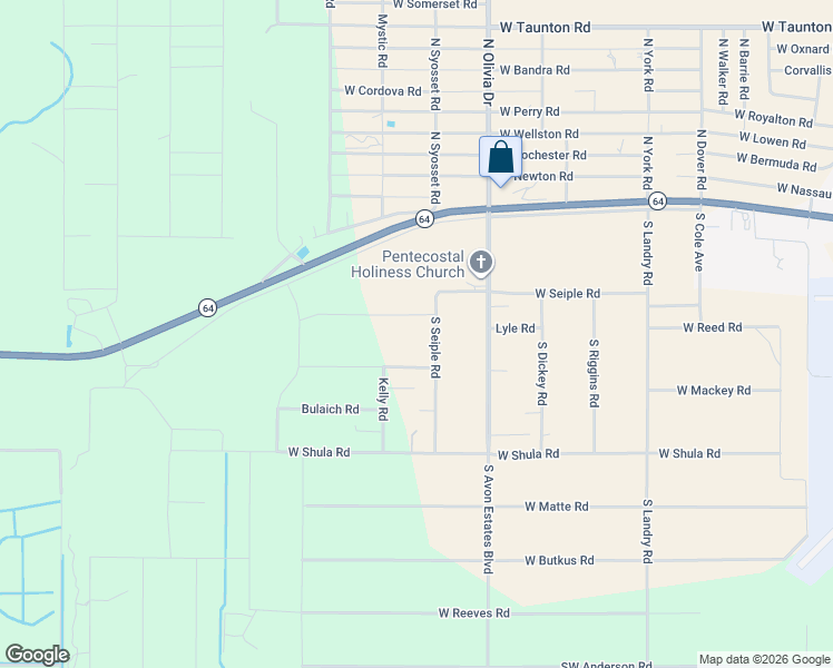 map of restaurants, bars, coffee shops, grocery stores, and more near 2815 West Unitas Road in Avon Park