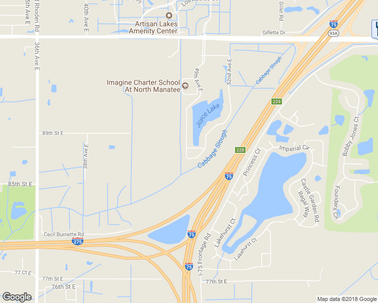 map of restaurants, bars, coffee shops, grocery stores, and more near 4905 89th Lane East in Palmetto