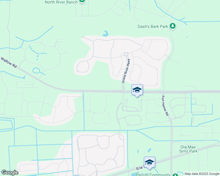 map of restaurants, bars, coffee shops, grocery stores, and more near 10374 97th Street East in Palmetto