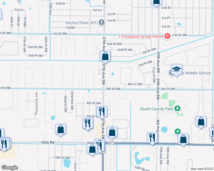 map of restaurants, bars, coffee shops, grocery stores, and more near 402 Pineapple Square Southwest in Vero Beach