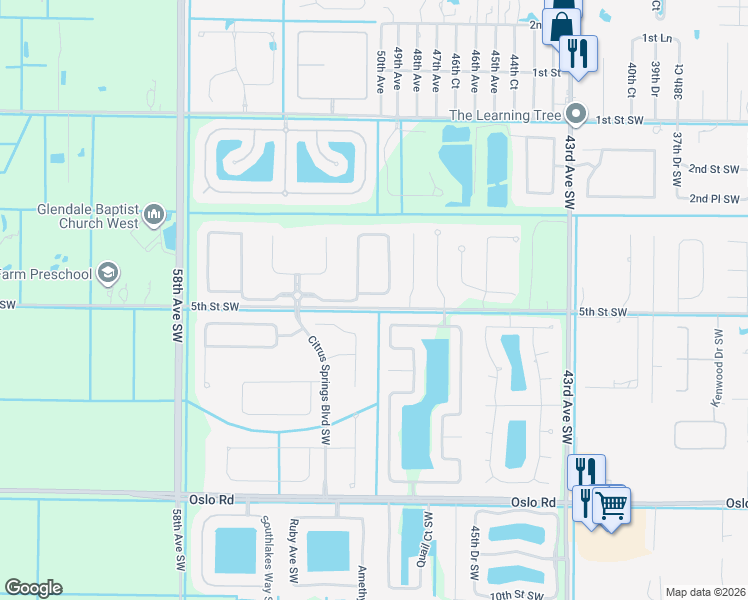 map of restaurants, bars, coffee shops, grocery stores, and more near 488 South Key Lime Square Southwest in Vero Beach