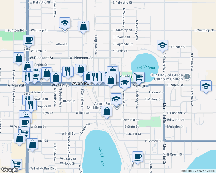 3 West Main Street Avon Park FL - Lng= 81.5024511 