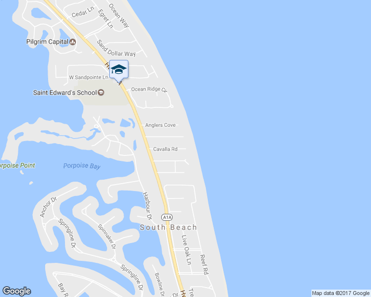 map of restaurants, bars, coffee shops, grocery stores, and more near 2198 Cavalla Road in Vero Beach