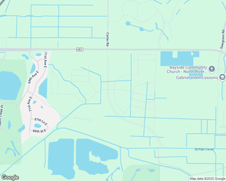 map of restaurants, bars, coffee shops, grocery stores, and more near Dirt Road to Blossom Groves in Palmetto