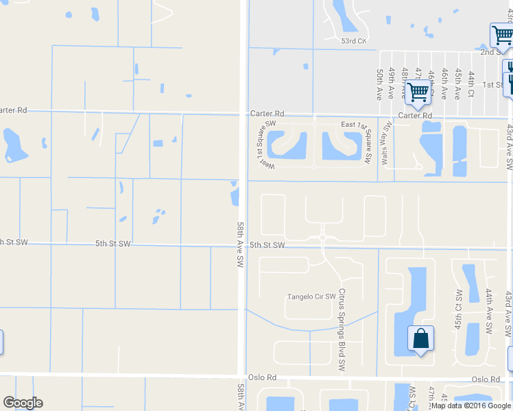 map of restaurants, bars, coffee shops, grocery stores, and more near 407 West Tangerine Square Southwest in Vero Beach