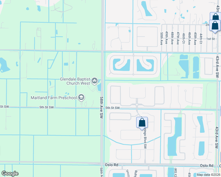 map of restaurants, bars, coffee shops, grocery stores, and more near 407 West Tangerine Square Southwest in Vero Beach