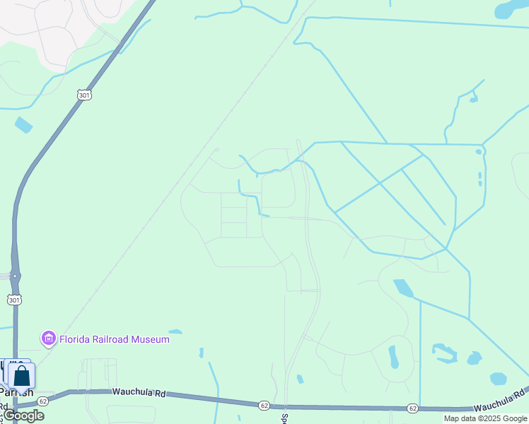 map of restaurants, bars, coffee shops, grocery stores, and more near 13250 Florida 62 in Parrish