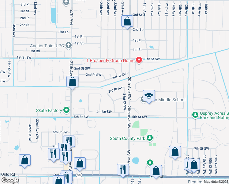 map of restaurants, bars, coffee shops, grocery stores, and more near 2200 3rd Lane Southwest in Vero Beach