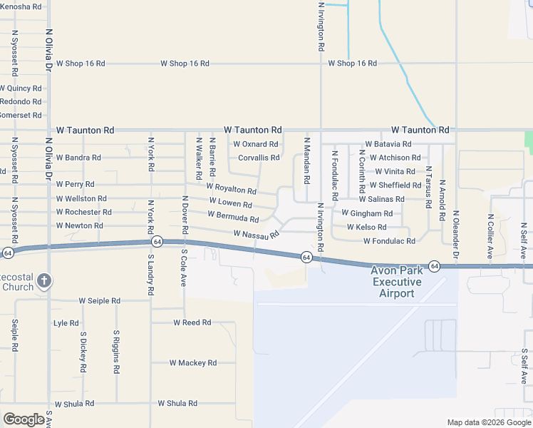 map of restaurants, bars, coffee shops, grocery stores, and more near 2000 West Bermuda Road in Avon Park