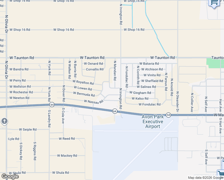 map of restaurants, bars, coffee shops, grocery stores, and more near 1919 West Preston Road in Avon Park