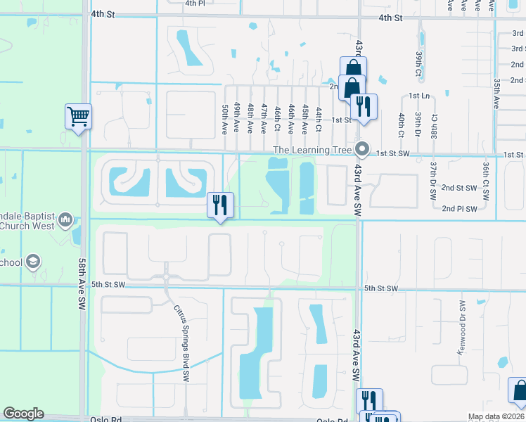 map of restaurants, bars, coffee shops, grocery stores, and more near 4731 Wellington Way Southwest in Vero Beach