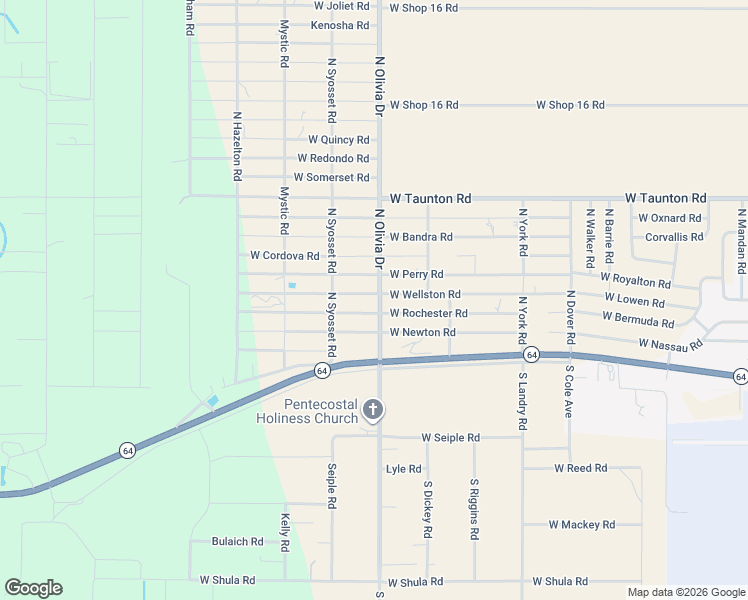 map of restaurants, bars, coffee shops, grocery stores, and more near 2710 West Rochester Road in Avon Park