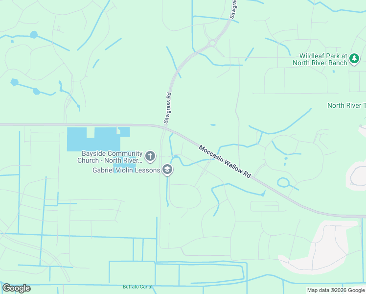 map of restaurants, bars, coffee shops, grocery stores, and more near 10583 97th Street East in Parrish