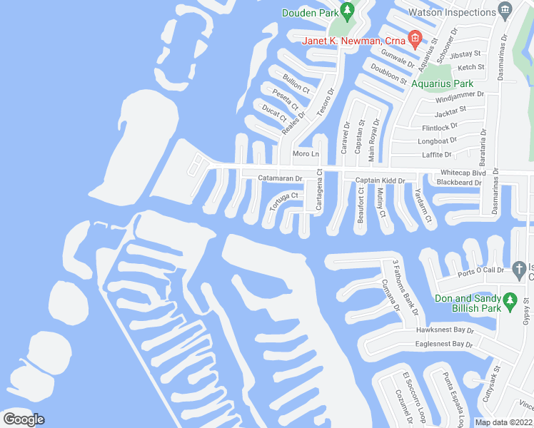 map of restaurants, bars, coffee shops, grocery stores, and more near 15373 Tortuga Court in Corpus Christi