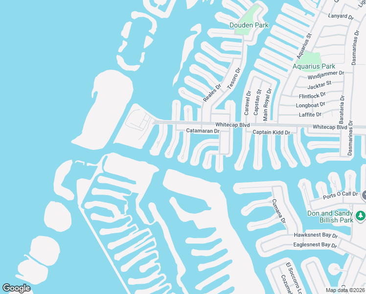 map of restaurants, bars, coffee shops, grocery stores, and more near 15357 Key Largo Court in Corpus Christi
