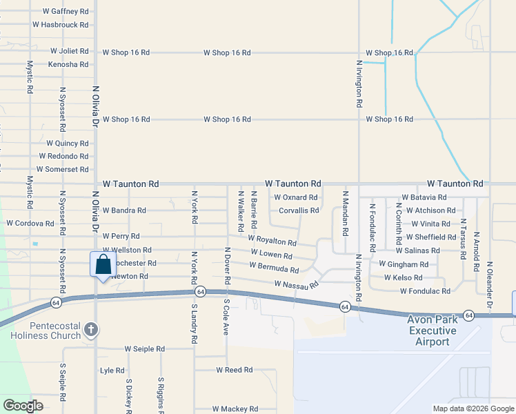 map of restaurants, bars, coffee shops, grocery stores, and more near 396 North Barrie Road in Avon Park