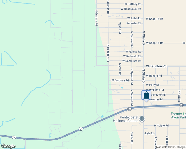 map of restaurants, bars, coffee shops, grocery stores, and more near 221 North Graham Road in Avon Park