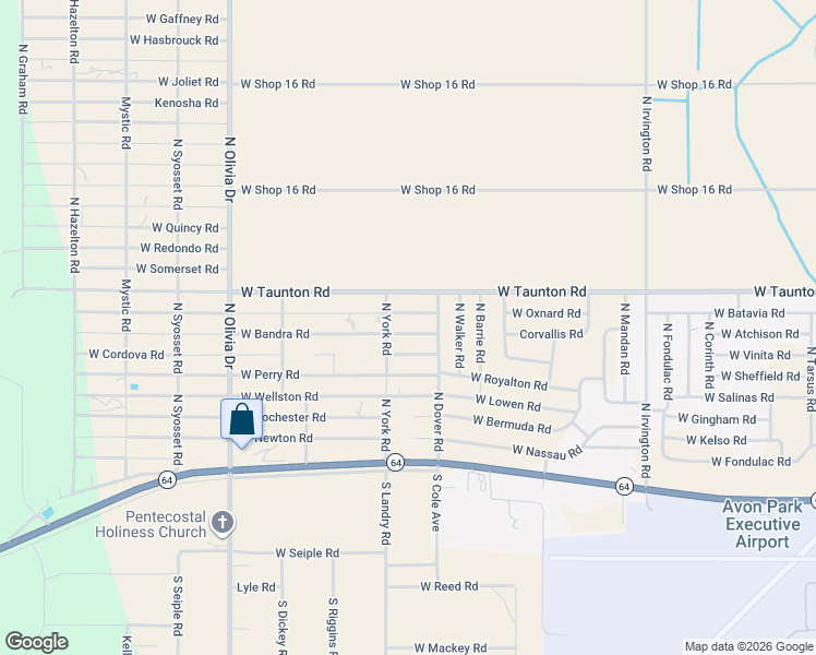 map of restaurants, bars, coffee shops, grocery stores, and more near 2356 West Bandra Road in Avon Park
