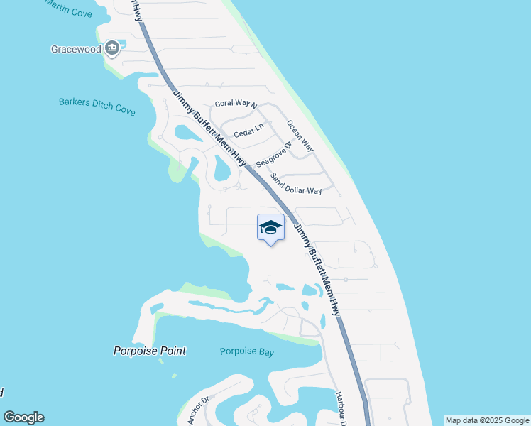 map of restaurants, bars, coffee shops, grocery stores, and more near 1618 West Sandpointe Lane in Vero Beach
