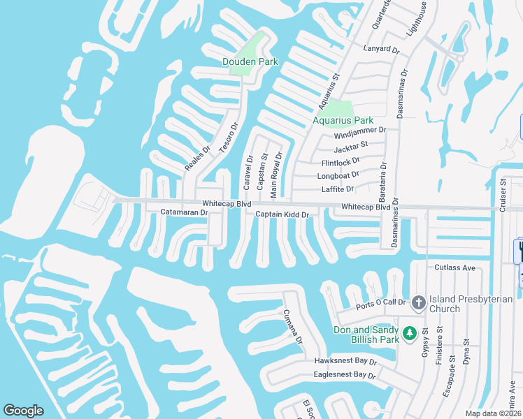 map of restaurants, bars, coffee shops, grocery stores, and more near 15306 Beaufort Court in Corpus Christi