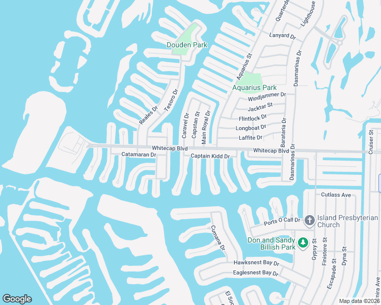 map of restaurants, bars, coffee shops, grocery stores, and more near 15326 Caravel Drive in Corpus Christi