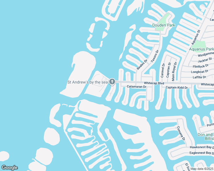 map of restaurants, bars, coffee shops, grocery stores, and more near 13402 Whitecap Boulevard in Corpus Christi