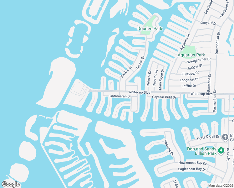 map of restaurants, bars, coffee shops, grocery stores, and more near 13537 Catamaran Drive in Corpus Christi
