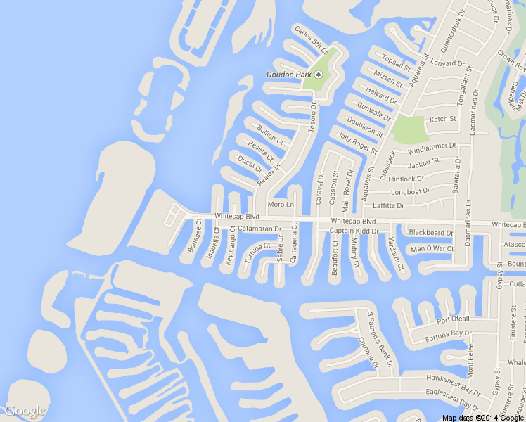 map of restaurants, bars, coffee shops, grocery stores, and more near 13601 Moro Lane in Corpus Christi