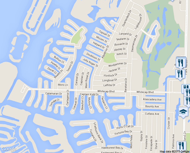 map of restaurants, bars, coffee shops, grocery stores, and more near 13801 Flintlock Drive in Corpus Christi
