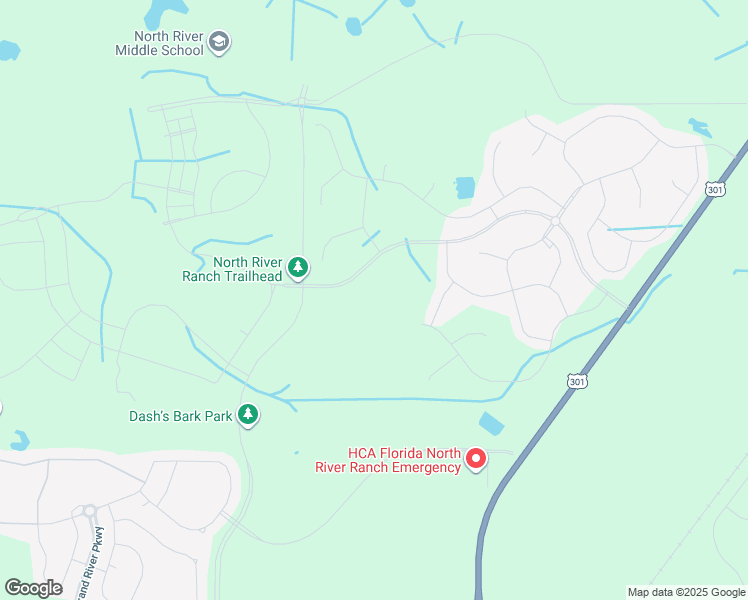 map of restaurants, bars, coffee shops, grocery stores, and more near 12564 U.S. 301 in Parrish