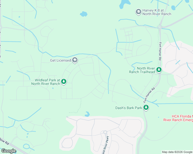 map of restaurants, bars, coffee shops, grocery stores, and more near 12420 Us Highway 301 North in Parrish