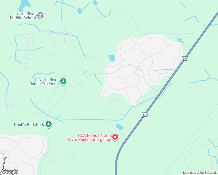 map of restaurants, bars, coffee shops, grocery stores, and more near 10323 Moosehead Drive in Parrish