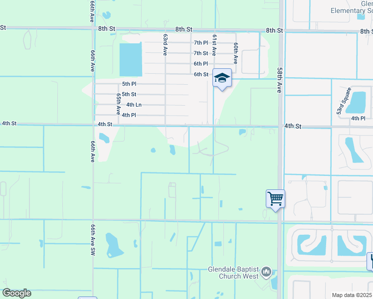 map of restaurants, bars, coffee shops, grocery stores, and more near 6235 4th Street in Vero Beach