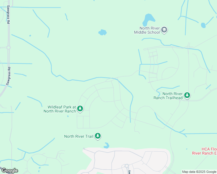 map of restaurants, bars, coffee shops, grocery stores, and more near 10372 97th Street East in Palmetto