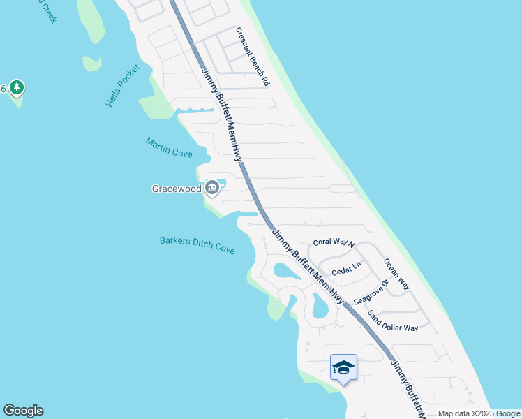 map of restaurants, bars, coffee shops, grocery stores, and more near 309 Highway A1A in Vero Beach