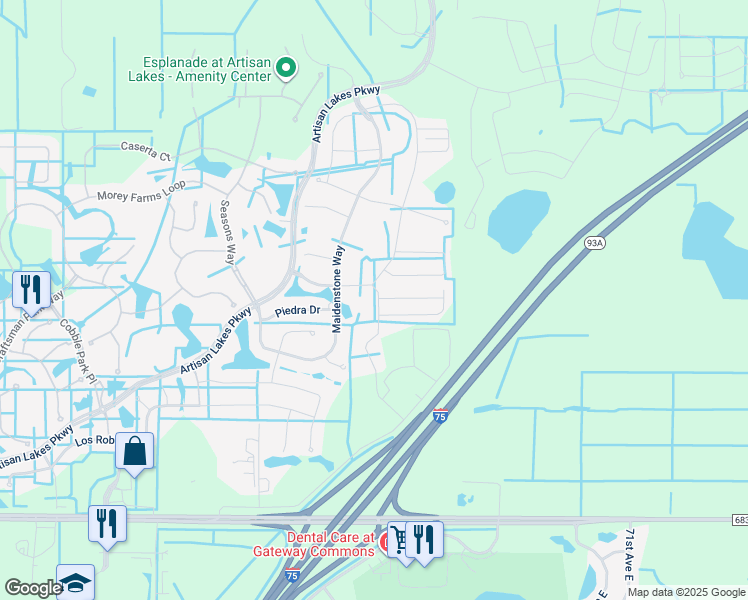map of restaurants, bars, coffee shops, grocery stores, and more near 6213 Fairmont Lane in Palmetto