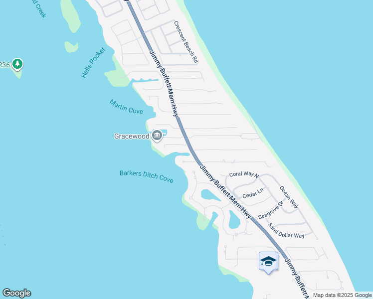 map of restaurants, bars, coffee shops, grocery stores, and more near 1440 Shorelands Drive West in Vero Beach
