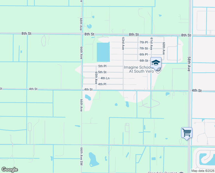 map of restaurants, bars, coffee shops, grocery stores, and more near 6446 4th Place in Vero Beach