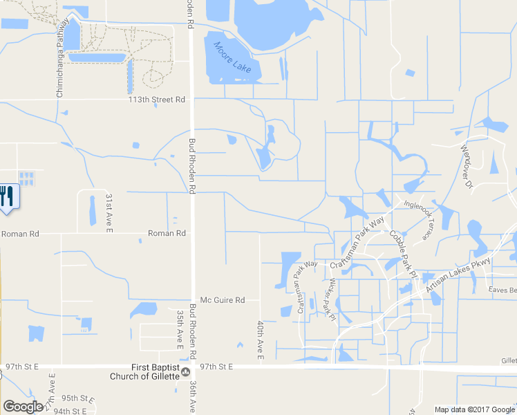 map of restaurants, bars, coffee shops, grocery stores, and more near 10700 Bud Rhoden Road in Palmetto