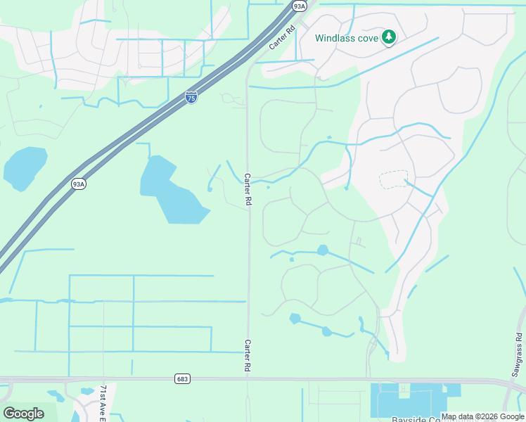map of restaurants, bars, coffee shops, grocery stores, and more near 10449 Spring Tide Way in Parrish