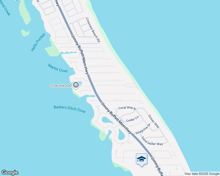 map of restaurants, bars, coffee shops, grocery stores, and more near 1531 Gracewood Lane in Vero Beach