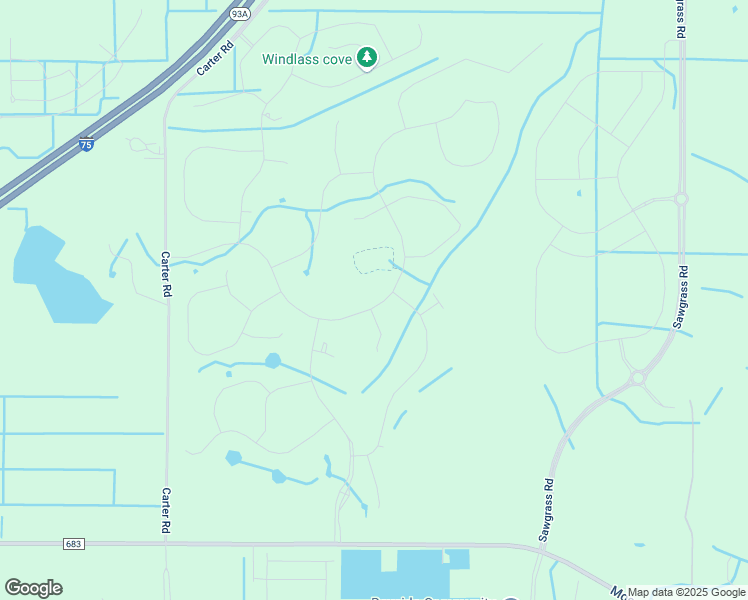 map of restaurants, bars, coffee shops, grocery stores, and more near 10496 Carter Road in Palmetto
