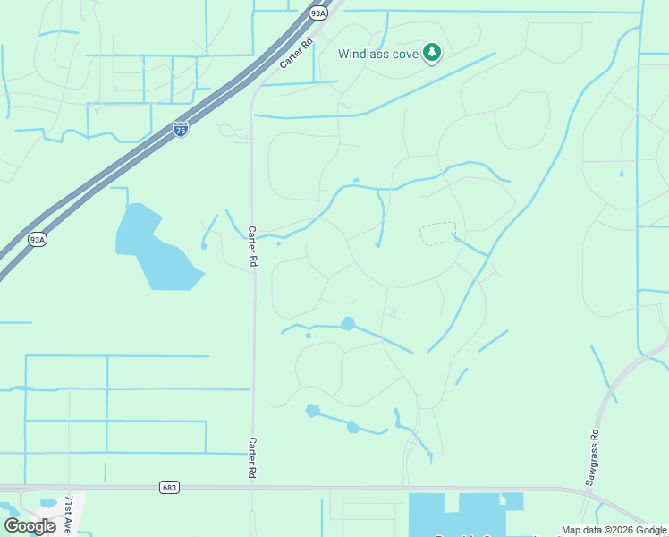 map of restaurants, bars, coffee shops, grocery stores, and more near 10500 Carter Road in Palmetto